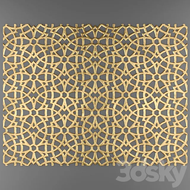 Decor for wall. Panel. 3D 3D Model Decor for wall. Panel. 3D 3D Model