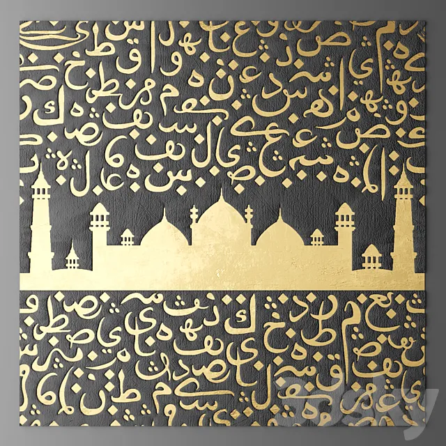 Decor for wall. Panel. 3D 3D Model Decor for wall. Panel. 3D 3D Model