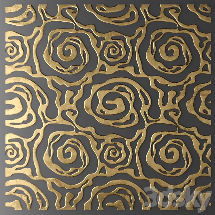 Decor for wall. Panel. 3D 3D Model Decor for wall. Panel. 3D 3D Model