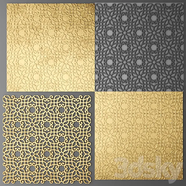Decor for wall. Panel. 3D 3D Model Decor for wall. Panel. 3D 3D Model