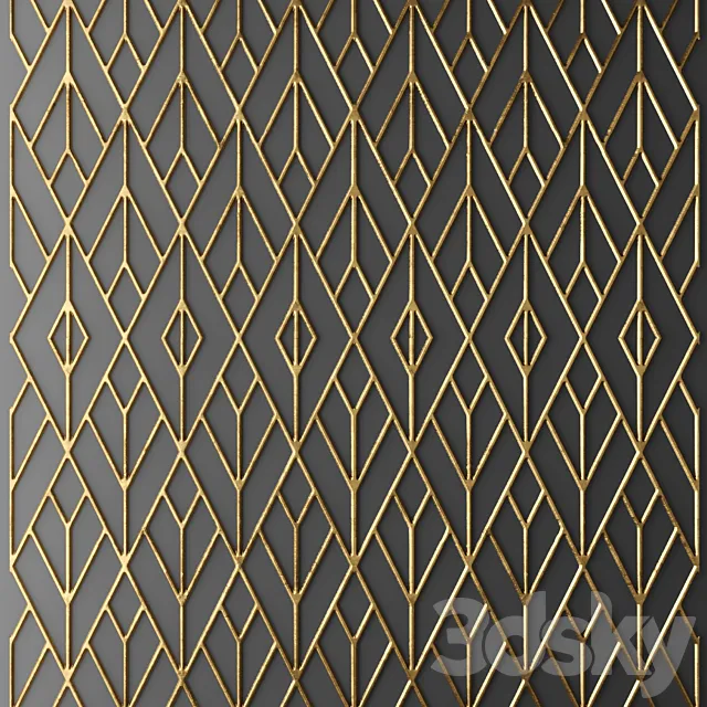 Decor for wall. Panel. 3D 3D Model Decor for wall. Panel. 3D 3D Model