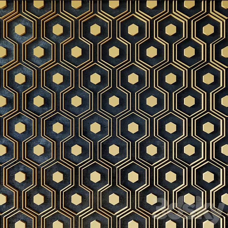 Decor for wall. Panel. 3D 3D Model