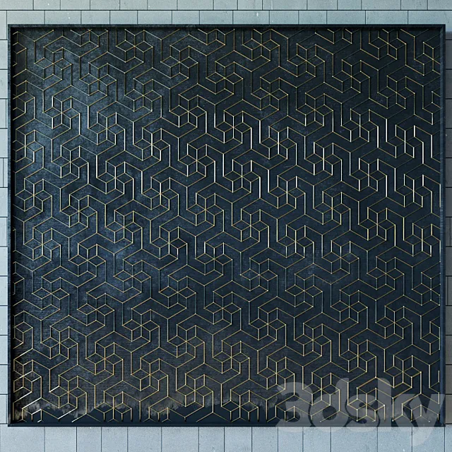 Decor for wall. Panel. 3D 3DModel Decor for wall. Panel. 3D 3DModel
