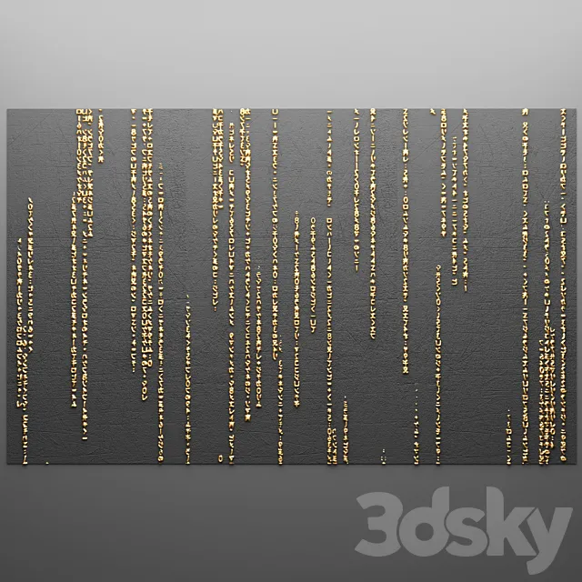 Decor for wall. Panel. 3D 3DModel Decor for wall. Panel. 3D 3DModel