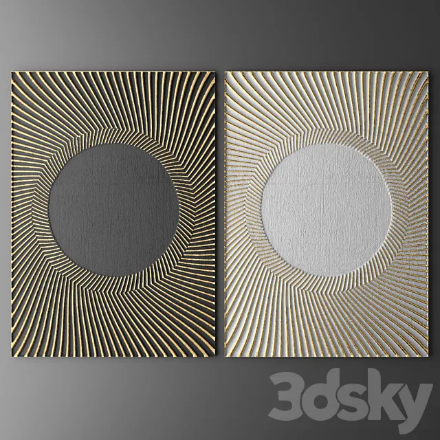 Decor For Wall. Panel. 3d 3dmodel - 3dsky Decor Helper