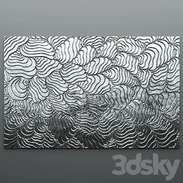 Decor For Wall. Panel. 3d 3dmodel - 3dsky Decor Helper