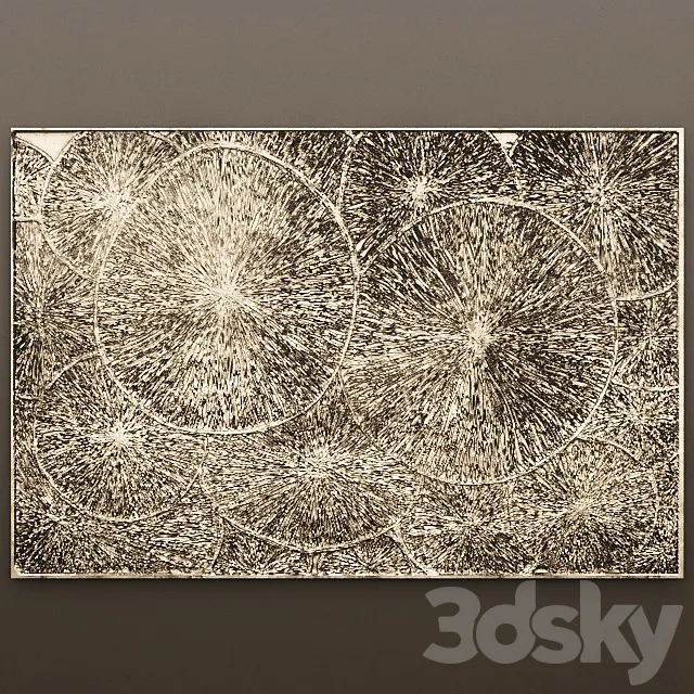 Decor for wall. Panel. 3D Model