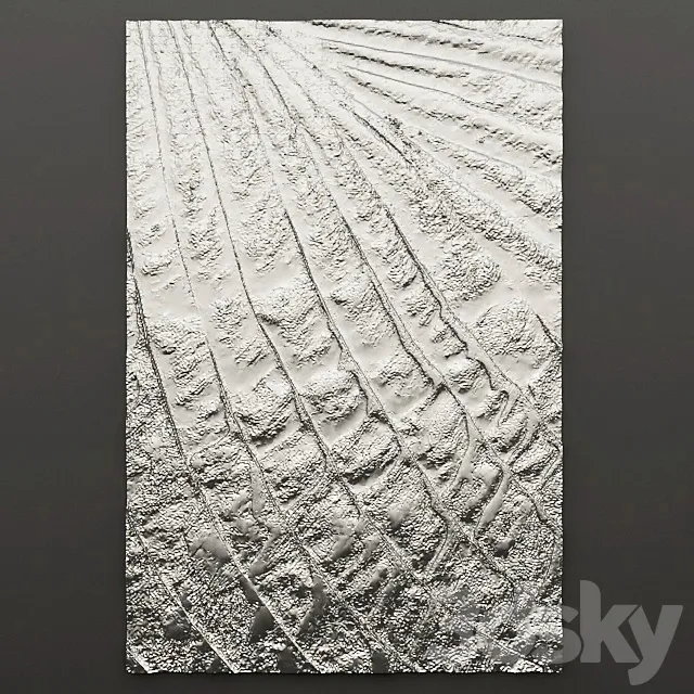 Decor for wall. Panel. 3D Model Decor for wall. Panel. 3D Model