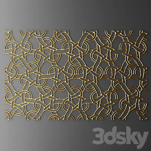 Decor for wall. Panel. 3D Model