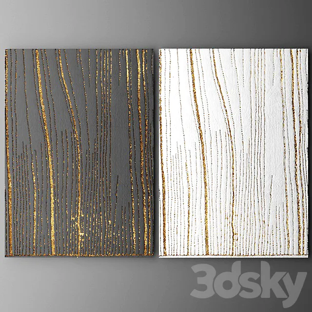 Decor for wall. Panel. 3D Model Decor for wall. Panel. 3D Model