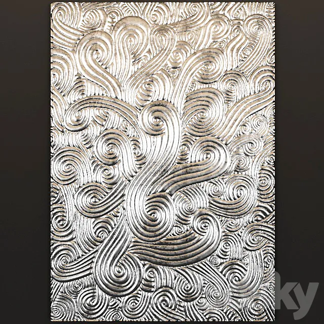 Decor for wall. Panel. 3D Model Decor for wall. Panel. 3D Model