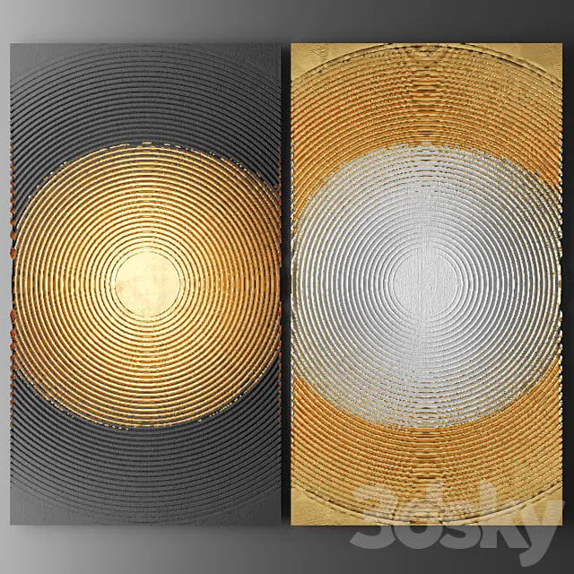 Decor for wall. Panel. 3D Model Decor for wall. Panel. 3D Model