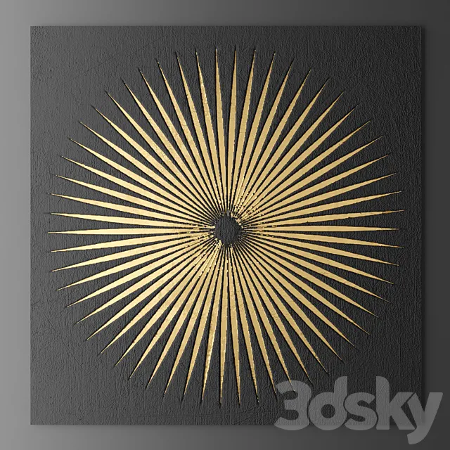 Decor for wall. Panel. 3D Model Decor for wall. Panel. 3D Model