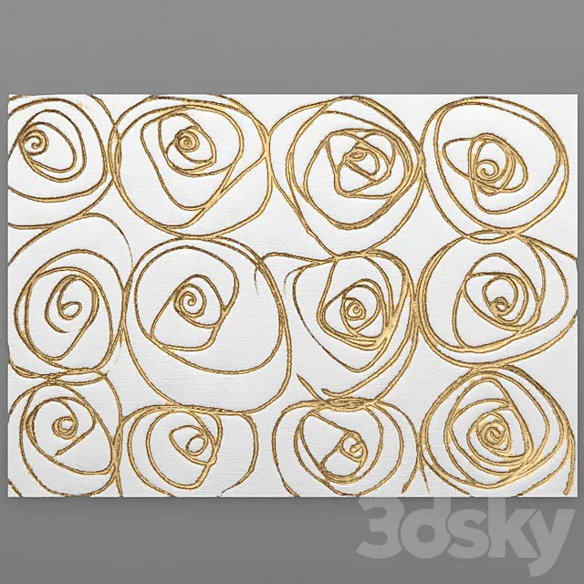 Decor for wall. Panel. 3D Model Decor for wall. Panel. 3D Model