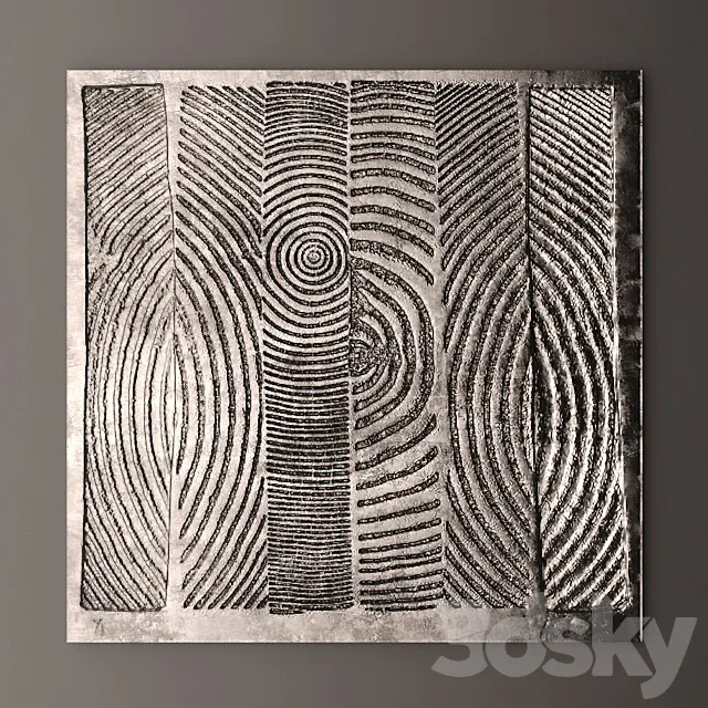 Decor for wall. Panel. 3D Model Decor for wall. Panel. 3D Model