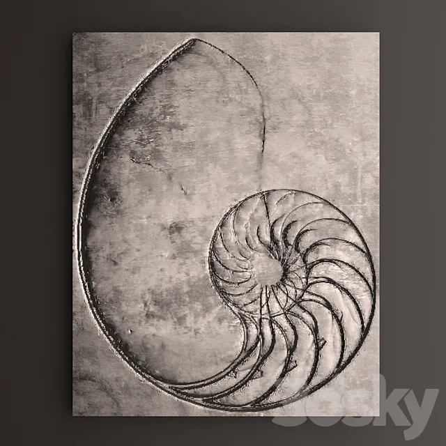 Decor for wall. Panel. Amon. 3D Model Decor for wall. Panel. Amon. 3D Model