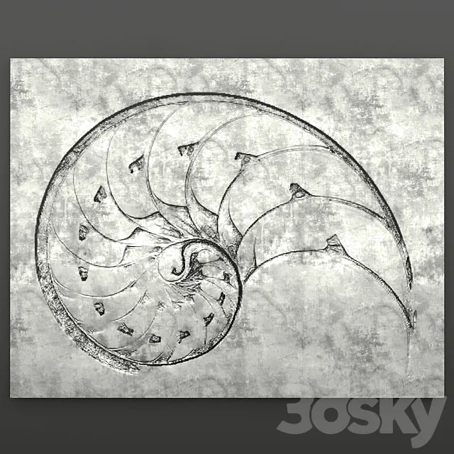 Decor for wall. Panel. Amon. 3D Model Decor for wall. Panel. Amon. 3D Model