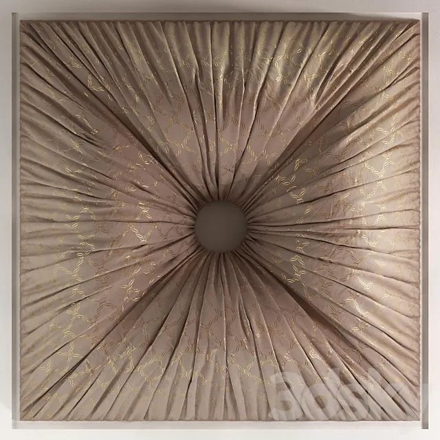 Decor from fabric to the ceiling 3D Model Decor from fabric to the ceiling 3D Model