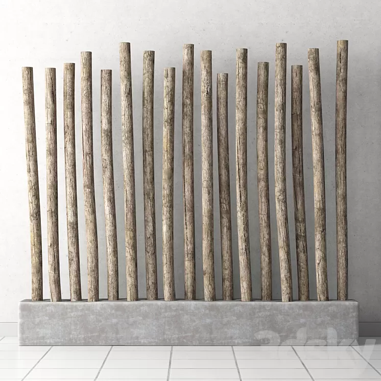 Decor from old branches 3D Model