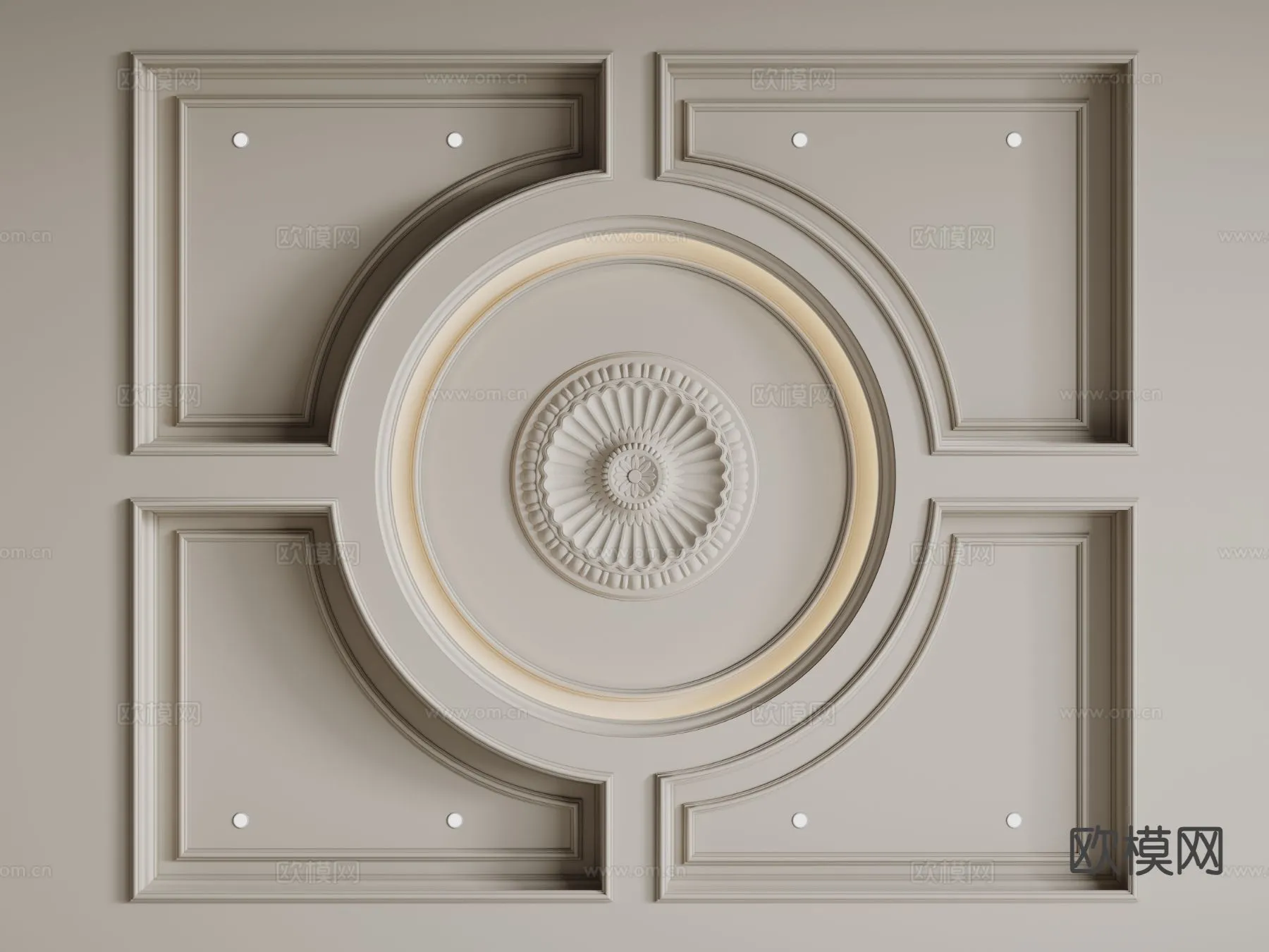 DECOR HELPER – DETAIL – CEILING – 3D Model For Interior Design – 11547