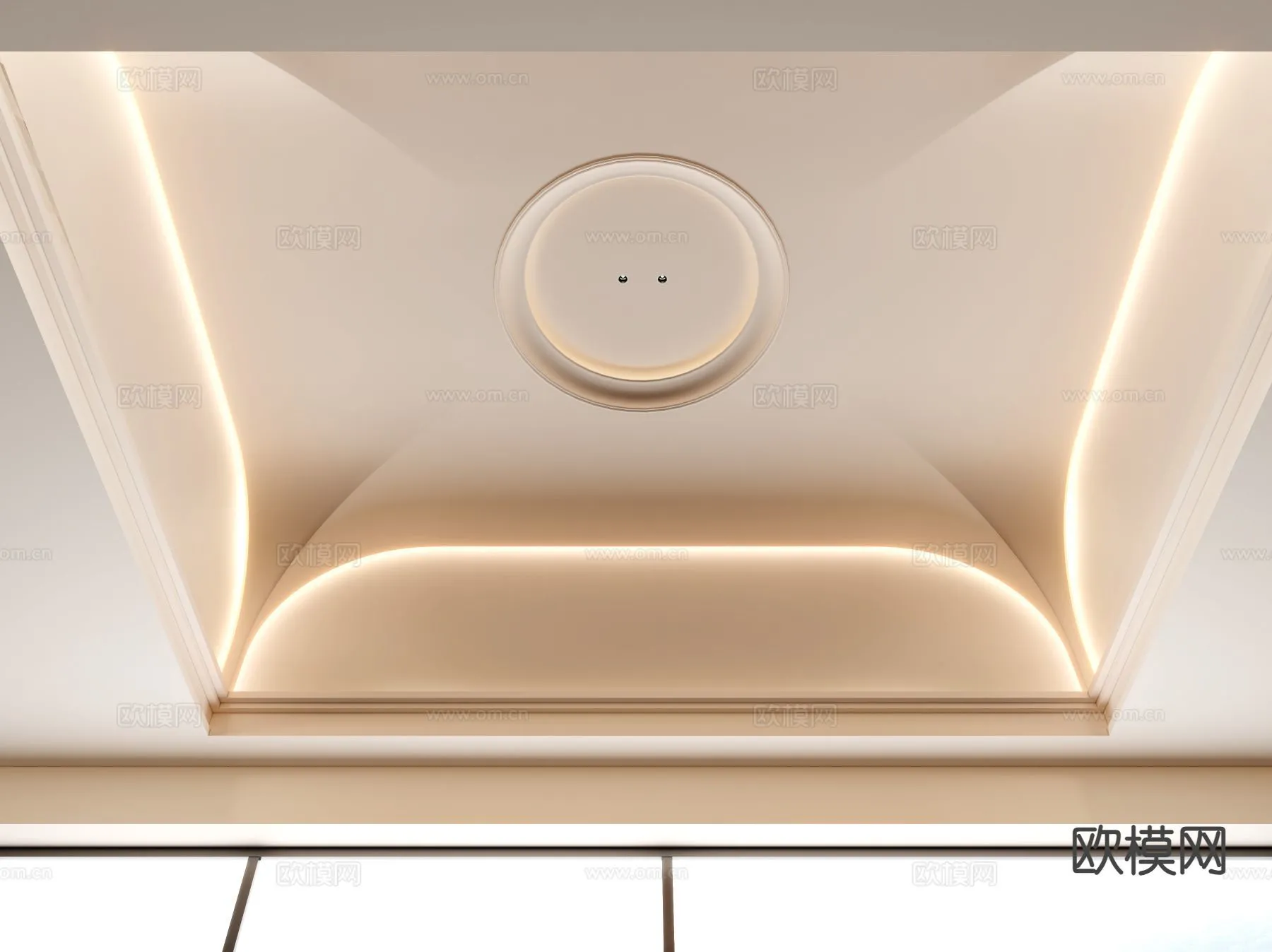 DECOR HELPER – DETAIL – CEILING – 3D Model For Interior Design – 11548