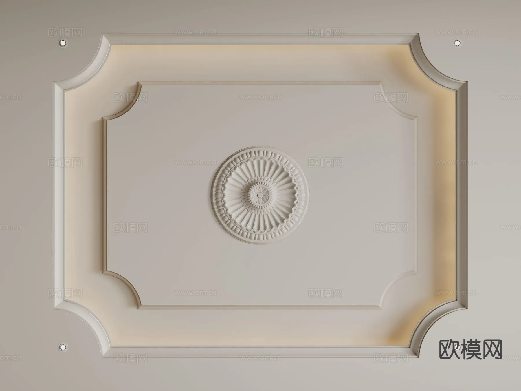 DECOR HELPER – DETAIL – CEILING – 3D Model For Interior Design – 11554