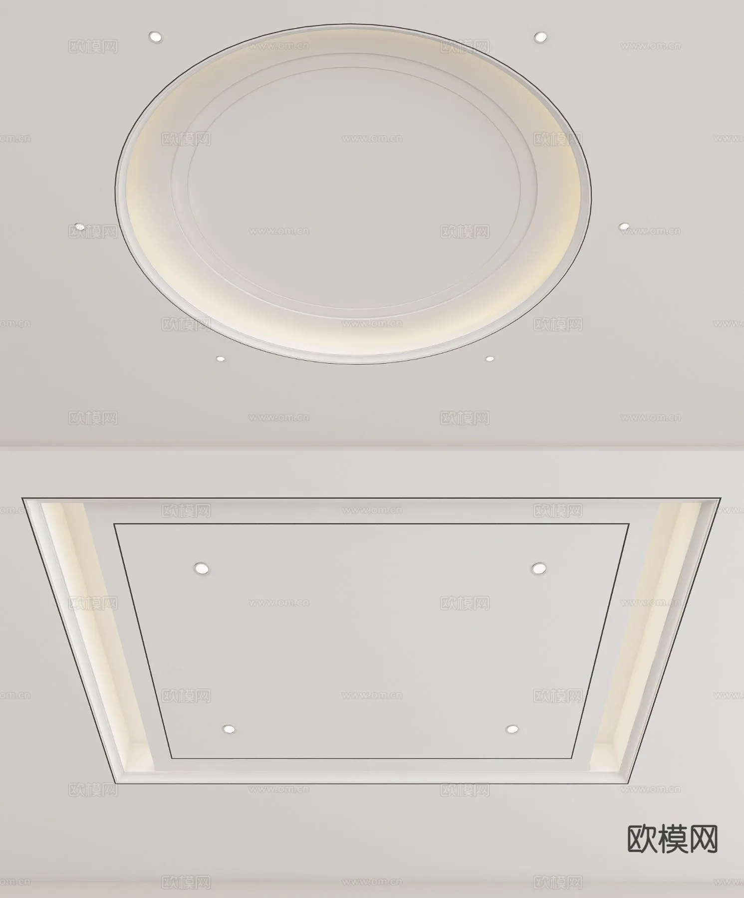 DECOR HELPER – DETAIL – CEILING – 3D Model For Interior Design – 11555