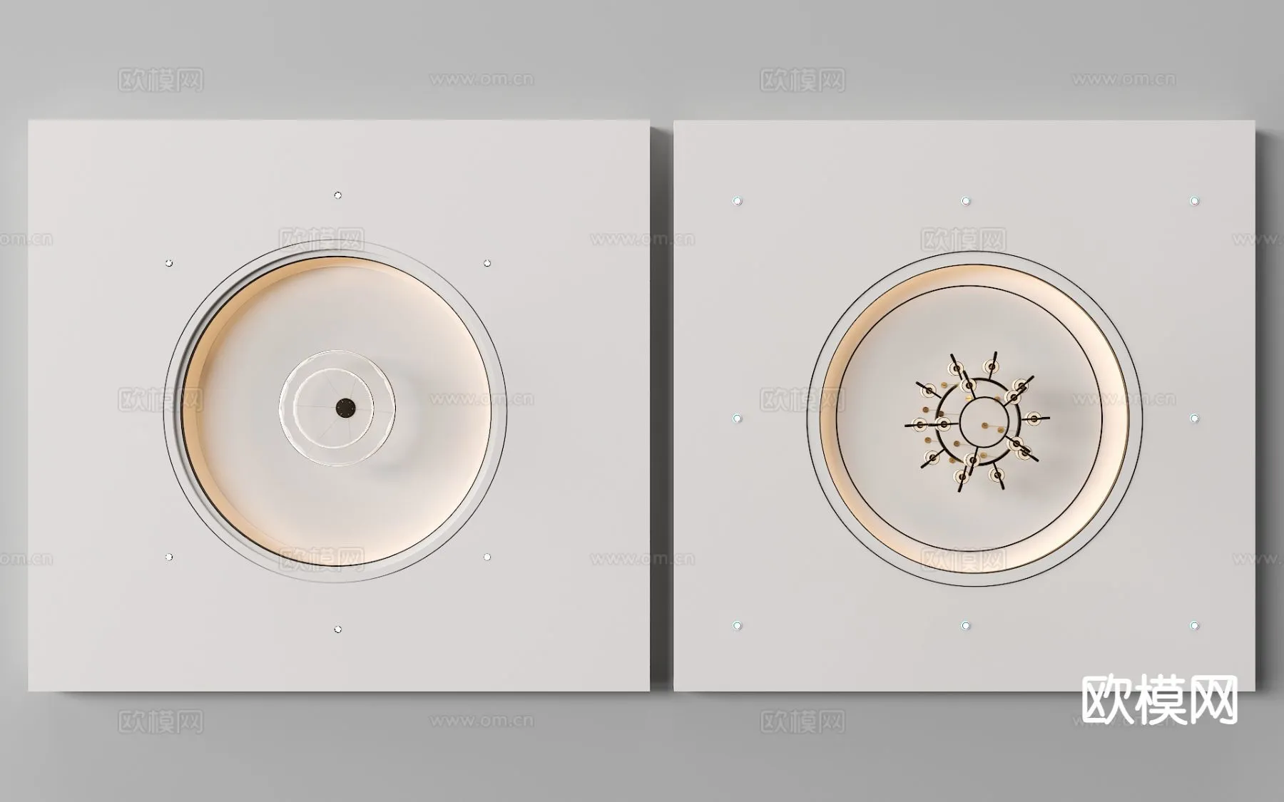 DECOR HELPER – DETAIL – CEILING – 3D Model For Interior Design – 11556