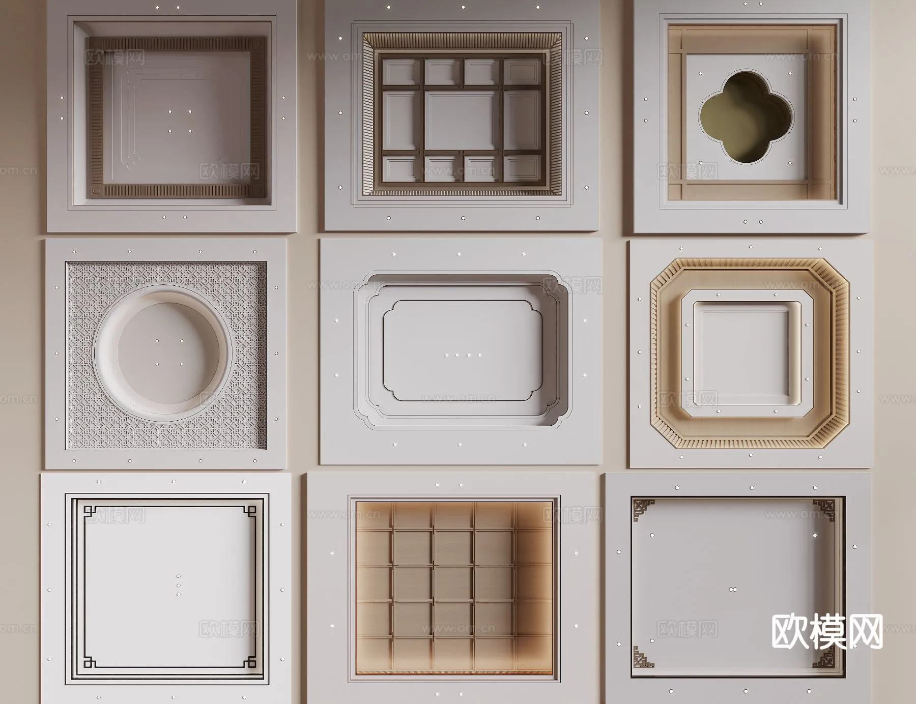 DECOR HELPER – DETAIL – CEILING – 3D Model For Interior Design – 11571