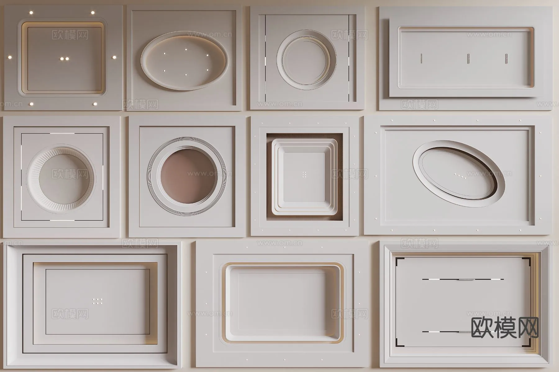 DECOR HELPER – DETAIL – CEILING – 3D Model For Interior Design – 11572