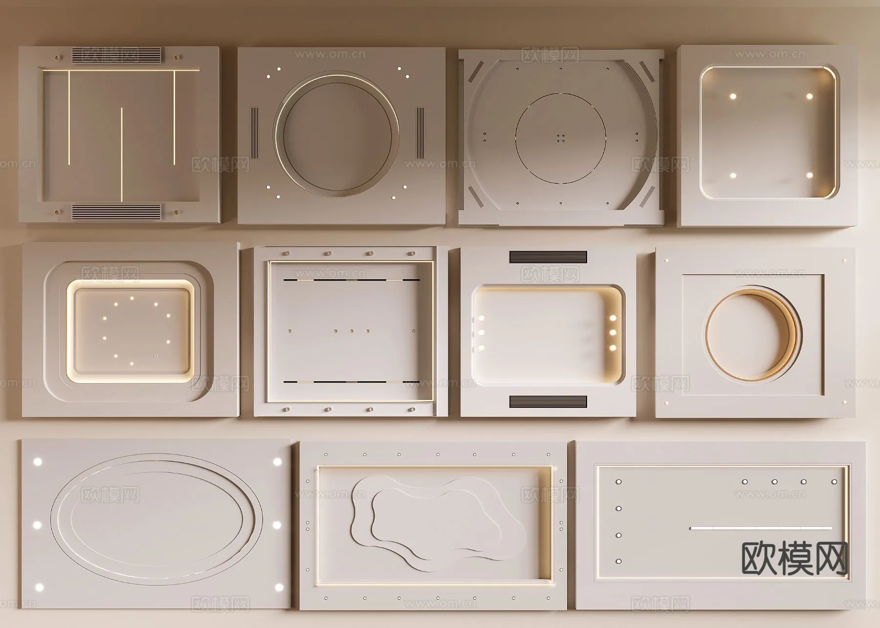 DECOR HELPER – DETAIL – CEILING – 3D Model For Interior Design – 11575