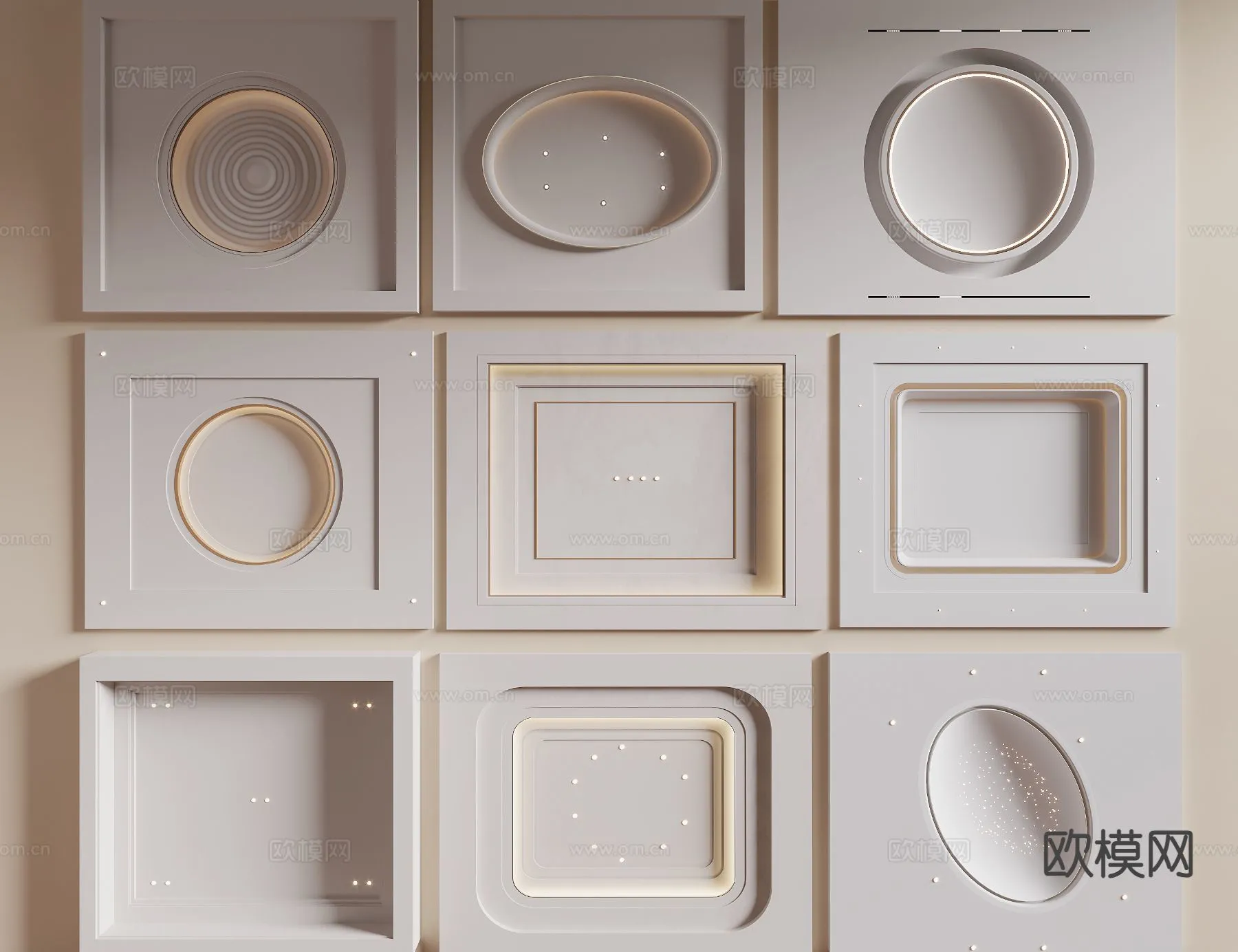 DECOR HELPER – DETAIL – CEILING – 3D Model For Interior Design – 11578