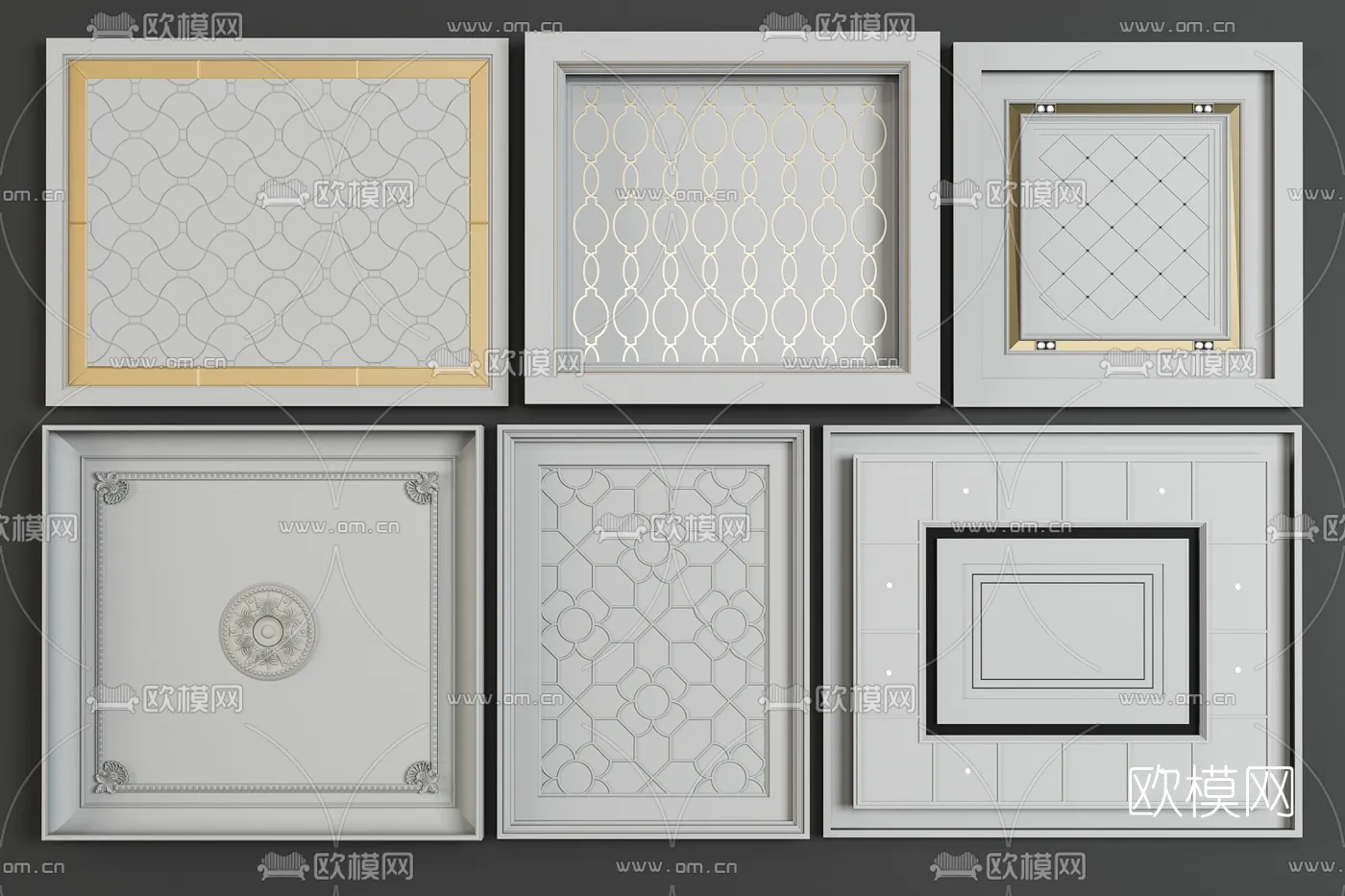 DECOR HELPER – DETAIL – CEILING – VRAY / CORONA – 3D MODEL – 3135