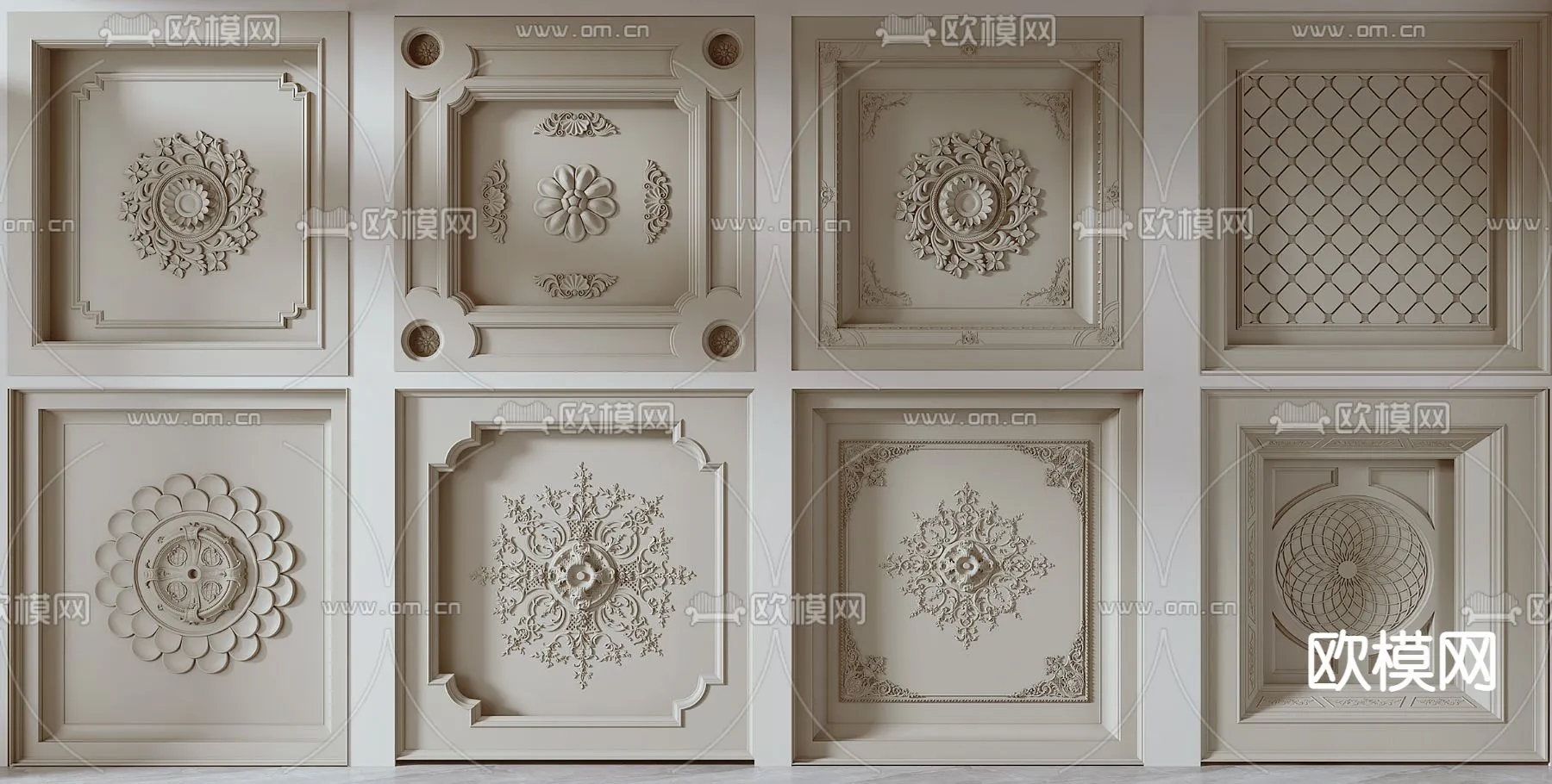 DECOR HELPER – DETAIL – CEILING – VRAY / CORONA – 3D MODEL – 3152