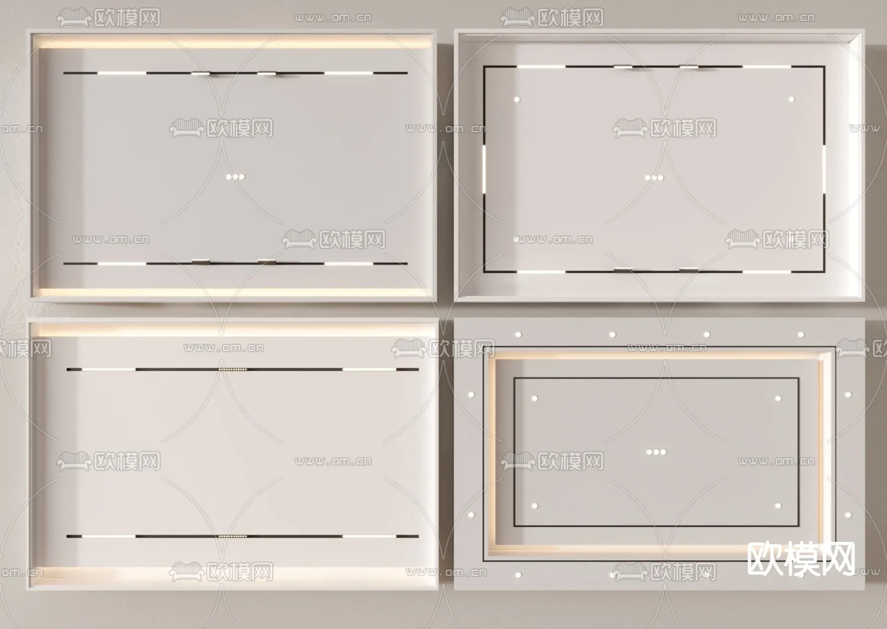 DECOR HELPER – DETAIL – CEILING – VRAY / CORONA – 3D MODEL – 3166