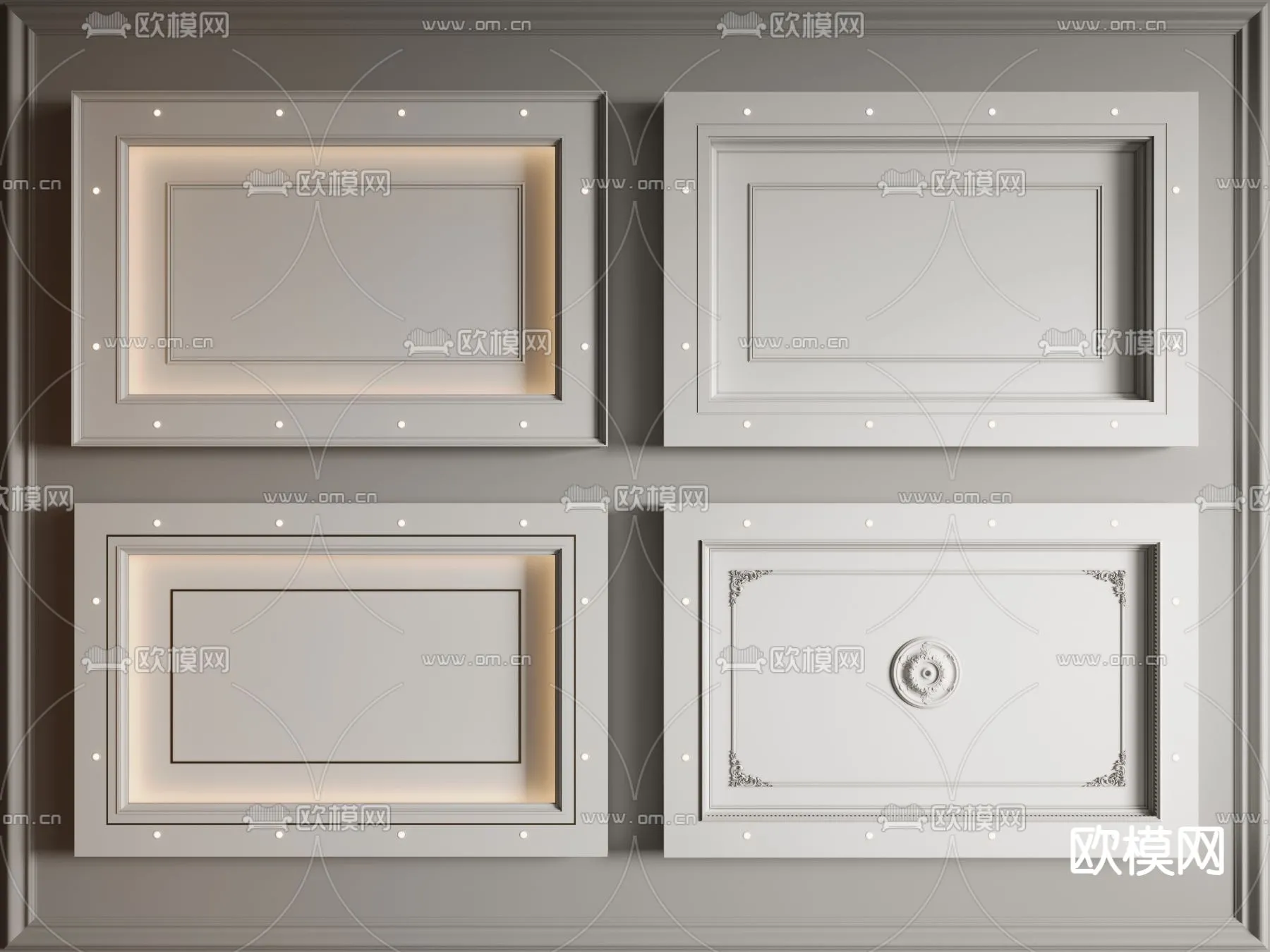 DECOR HELPER – DETAIL – CEILING – VRAY / CORONA – 3D MODEL – 3195