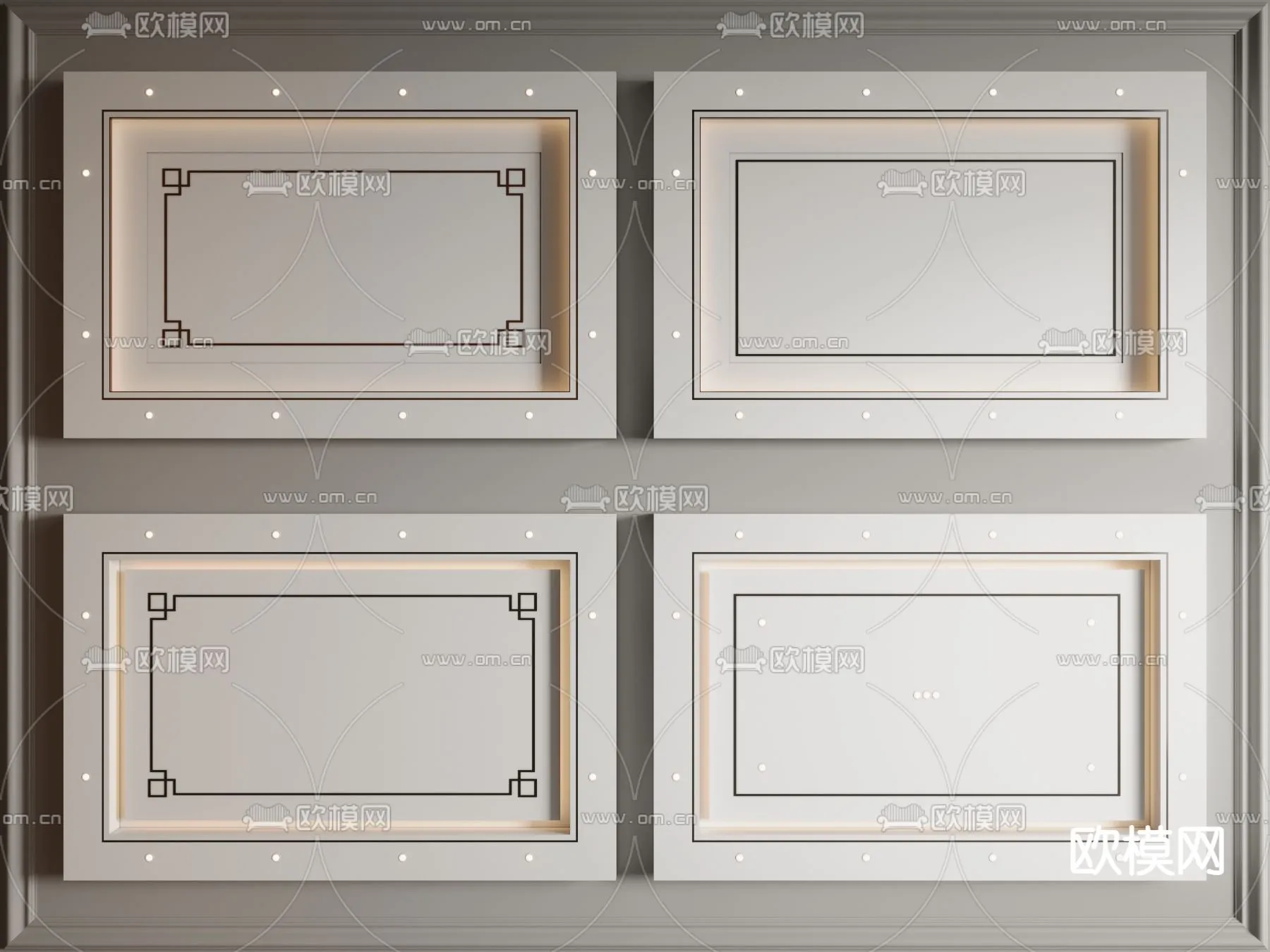 DECOR HELPER – DETAIL – CEILING – VRAY / CORONA – 3D MODEL – 3196