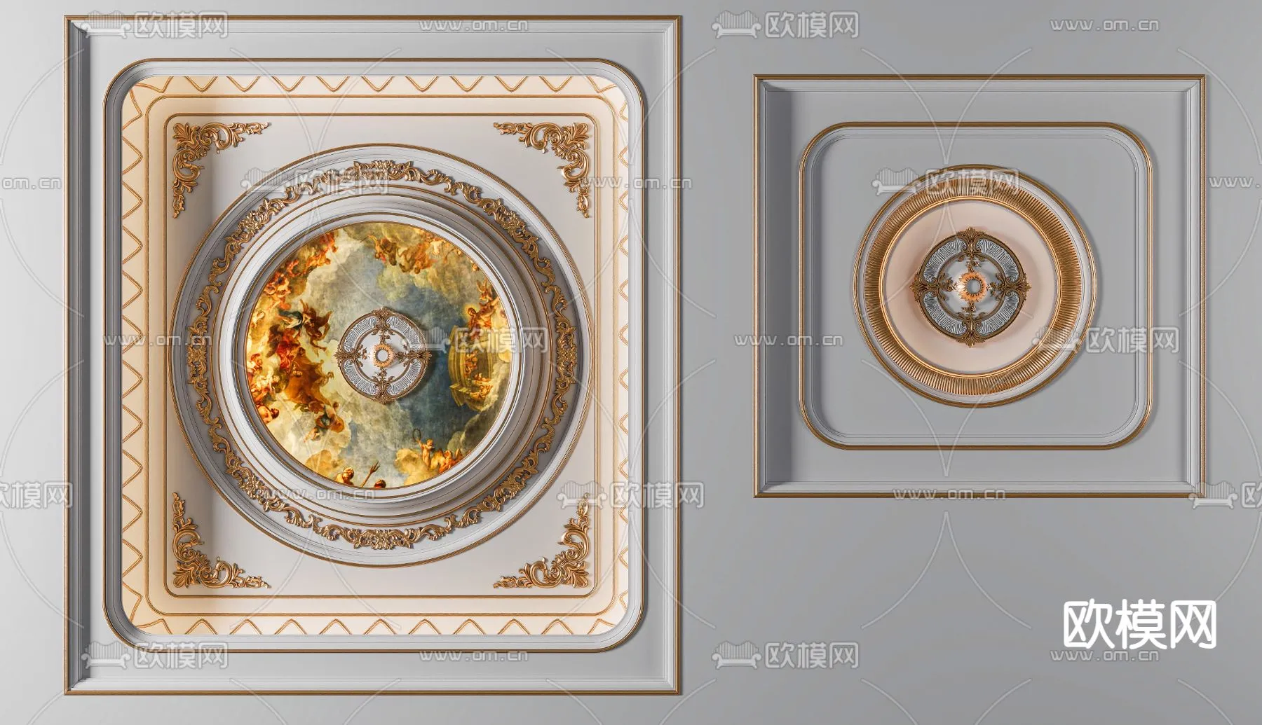 DECOR HELPER – DETAIL – CEILING – VRAY / CORONA – 3D MODEL – 3206