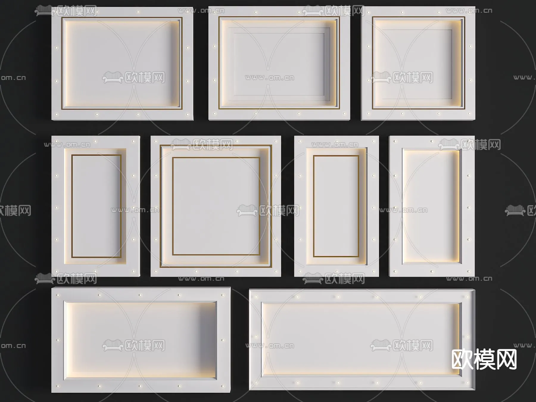 DECOR HELPER – DETAIL – CEILING – VRAY / CORONA – 3D MODEL – 3216