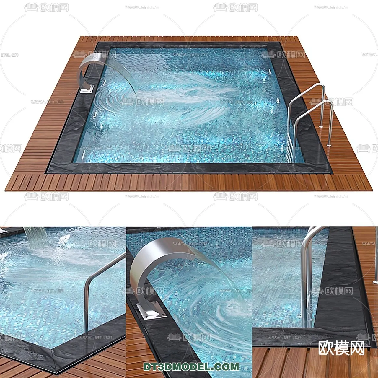 DECOR HELPER – EXTERIOR – POOL – CORONA – 3D MODEL – 1014