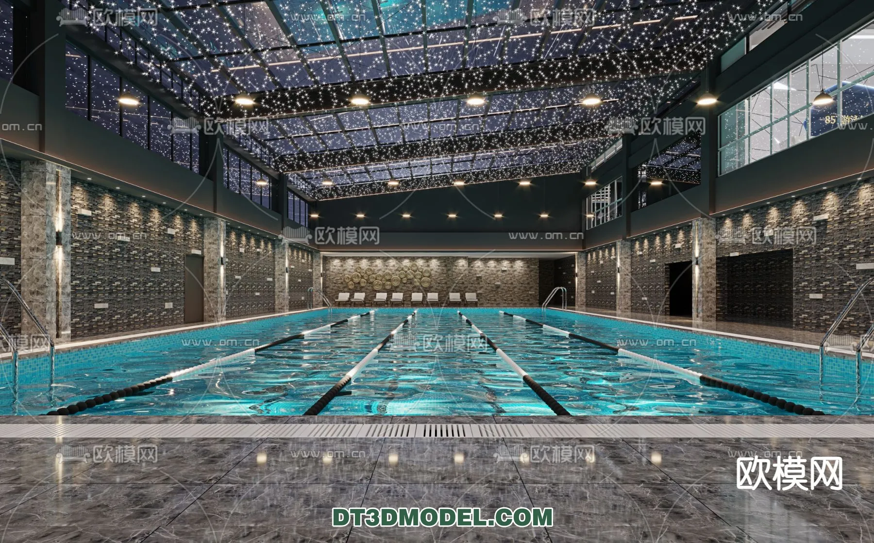 DECOR HELPER – EXTERIOR – POOL – CORONA – 3D MODEL – 1038