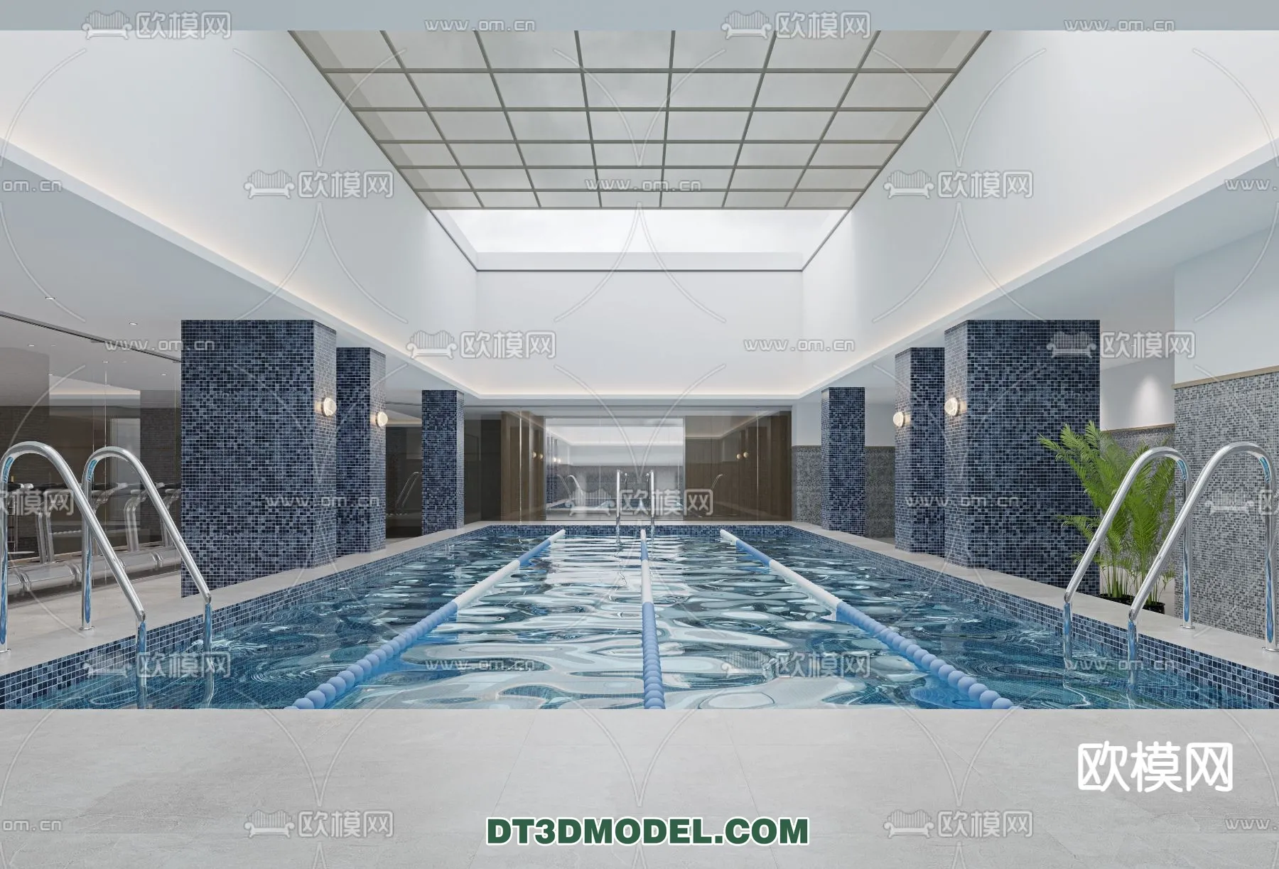 DECOR HELPER – EXTERIOR – POOL – CORONA – 3D MODEL – 1040