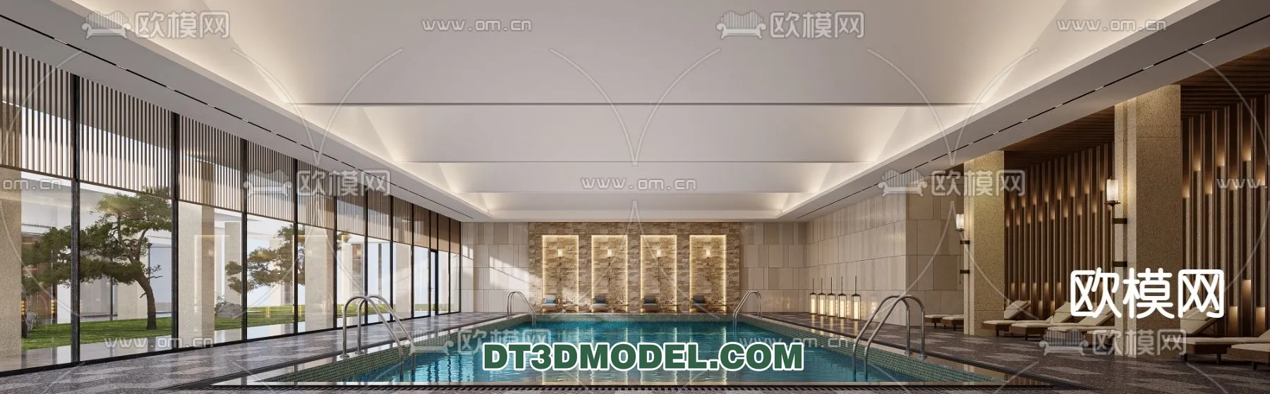 DECOR HELPER – EXTERIOR – POOL – CORONA – 3D MODEL – 1041