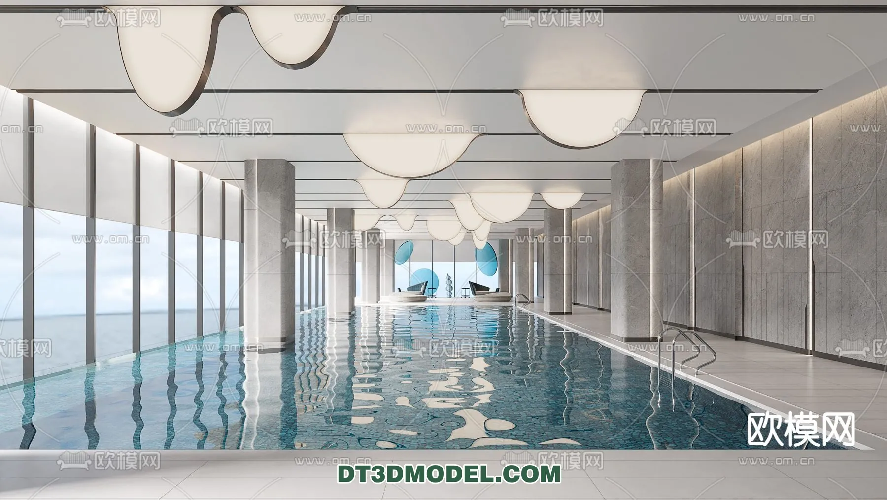 DECOR HELPER – EXTERIOR – POOL – CORONA – 3D MODEL – 1048