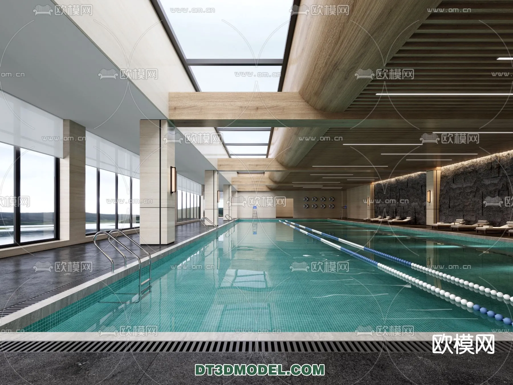 DECOR HELPER – EXTERIOR – POOL – CORONA – 3D MODEL – 1065