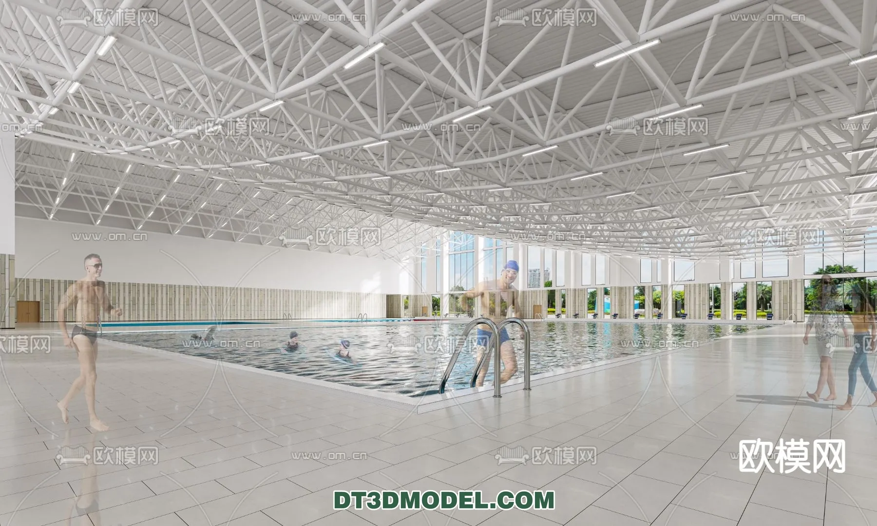 DECOR HELPER – EXTERIOR – POOL – CORONA – 3D MODEL – 1074