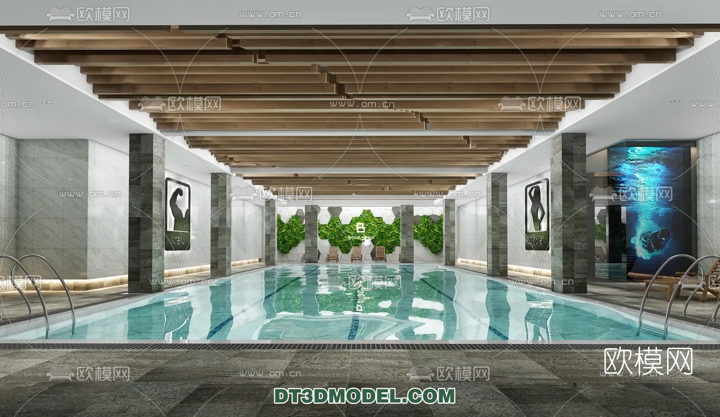 DECOR HELPER – EXTERIOR – POOL – VRAY / CORONA – 3D MODEL – 1000
