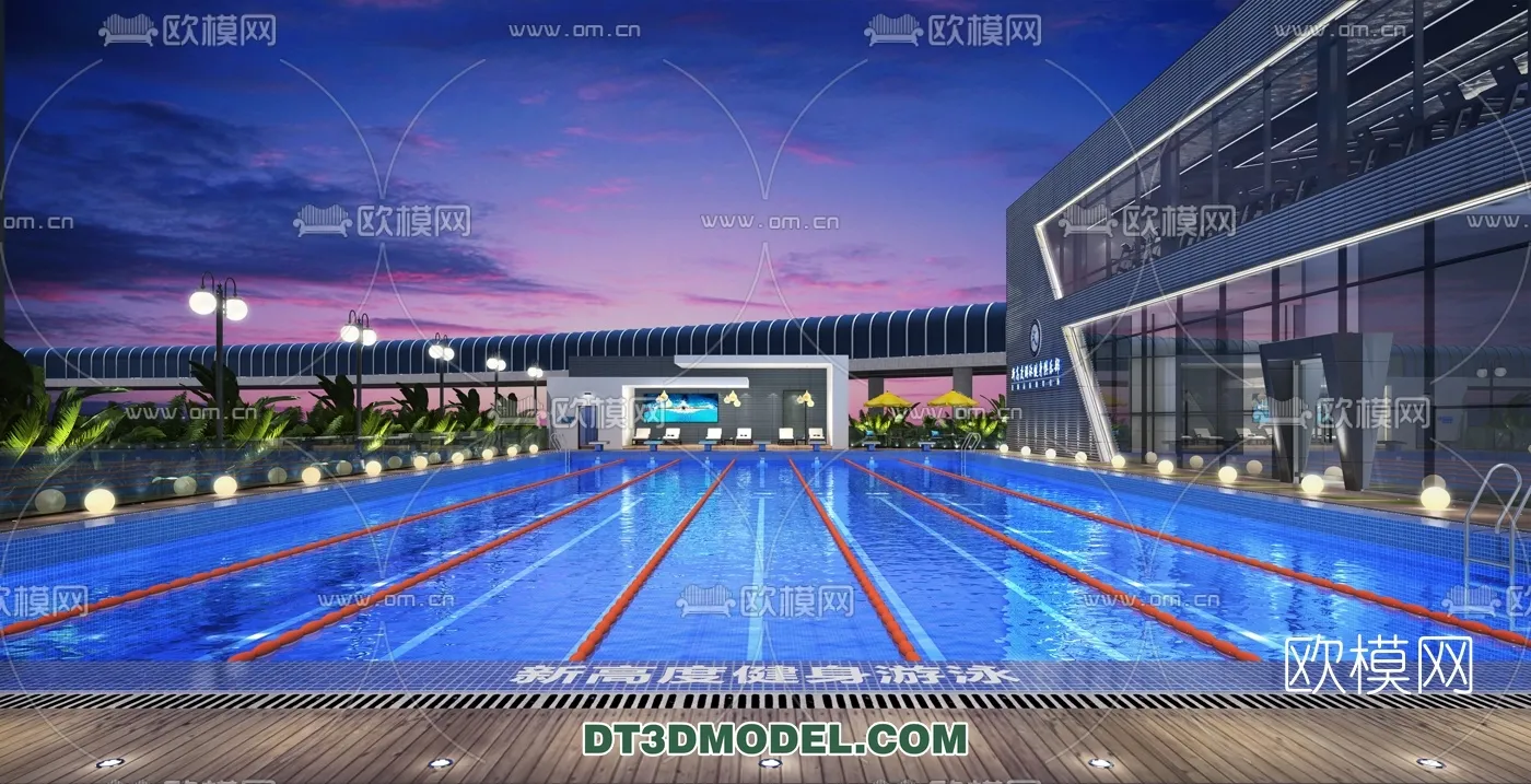 DECOR HELPER – EXTERIOR – POOL – VRAY / CORONA – 3D MODEL – 1001