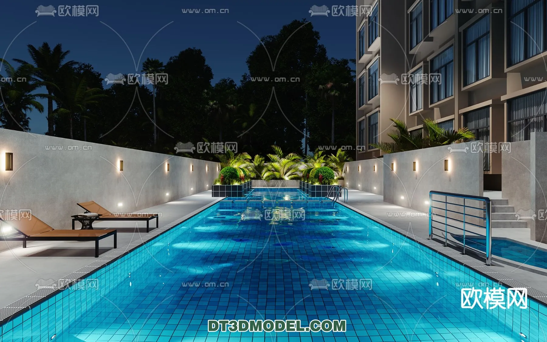 DECOR HELPER – EXTERIOR – POOL – VRAY / CORONA – 3D MODEL – 1006