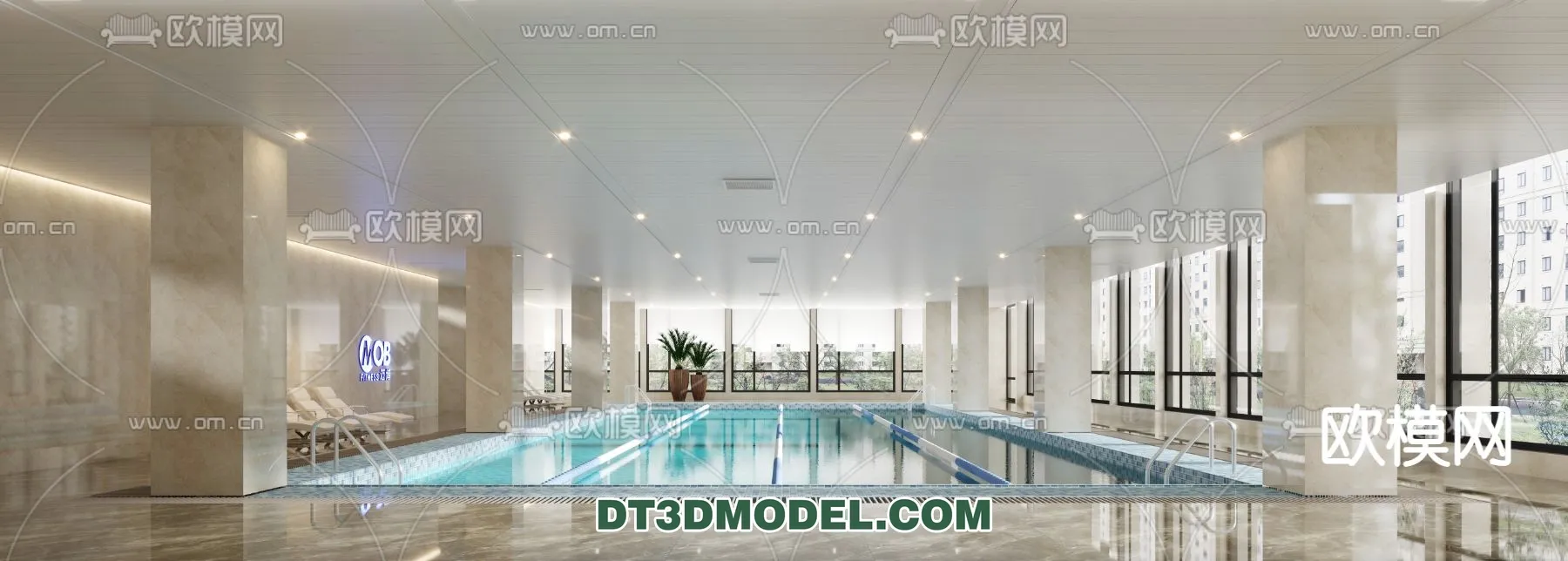 DECOR HELPER – EXTERIOR – POOL – VRAY / CORONA – 3D MODEL – 1007